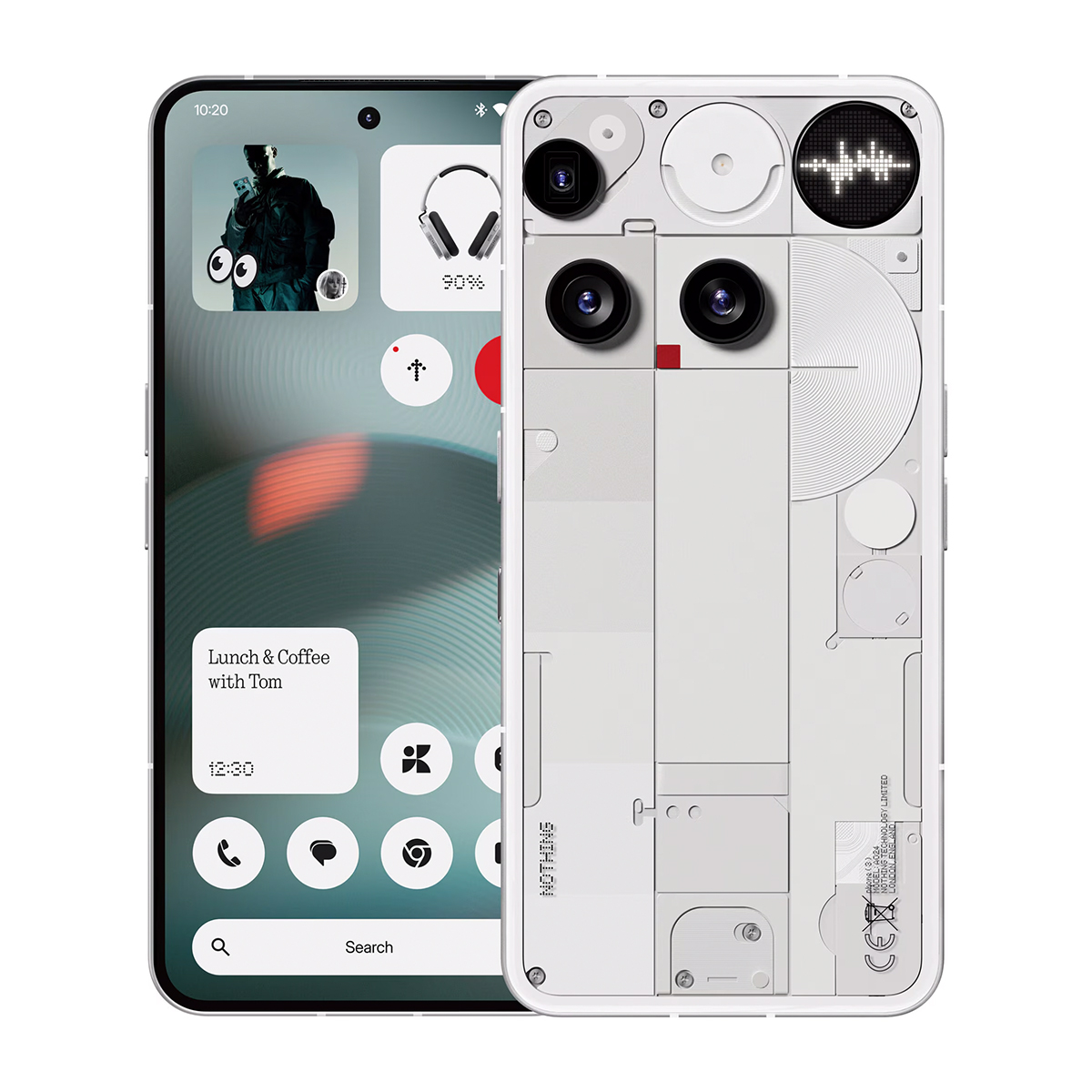 Nothing Phone (3) 5G Dual-SIM 256GB 12GB RAM (Fehér)