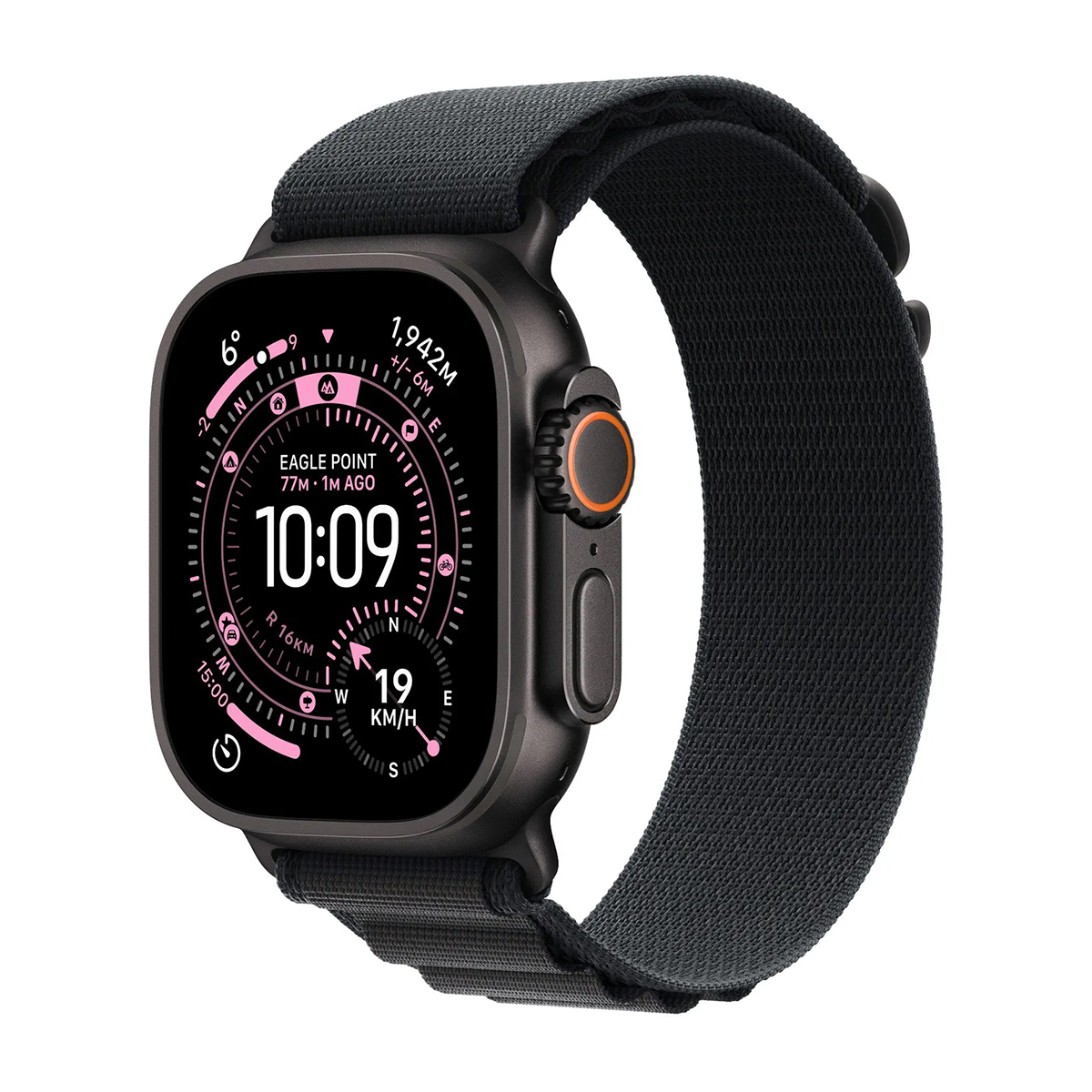 Apple Watch Ultra 3 49mm 5G (Fekete Titánium-Alpesi Szíj-Fekete)  (L) Apple Garancia