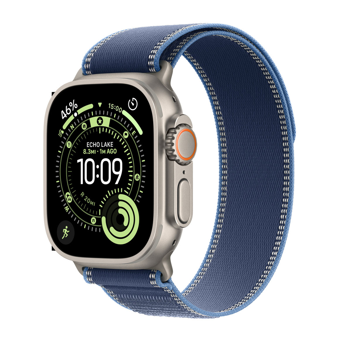 Apple Watch Ultra 3 49mm 5G (Titánium-Kék Szövet Szíj)  (M/L) Apple Garancia