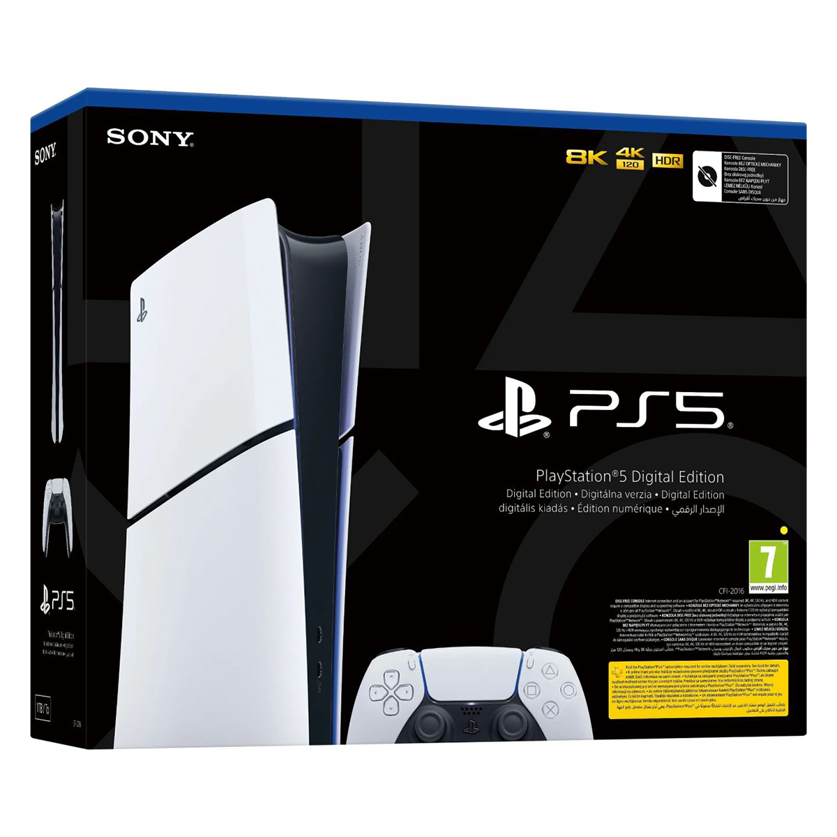 Sony Playstation 5 Digital Edition 825GB Slim (Fehér)