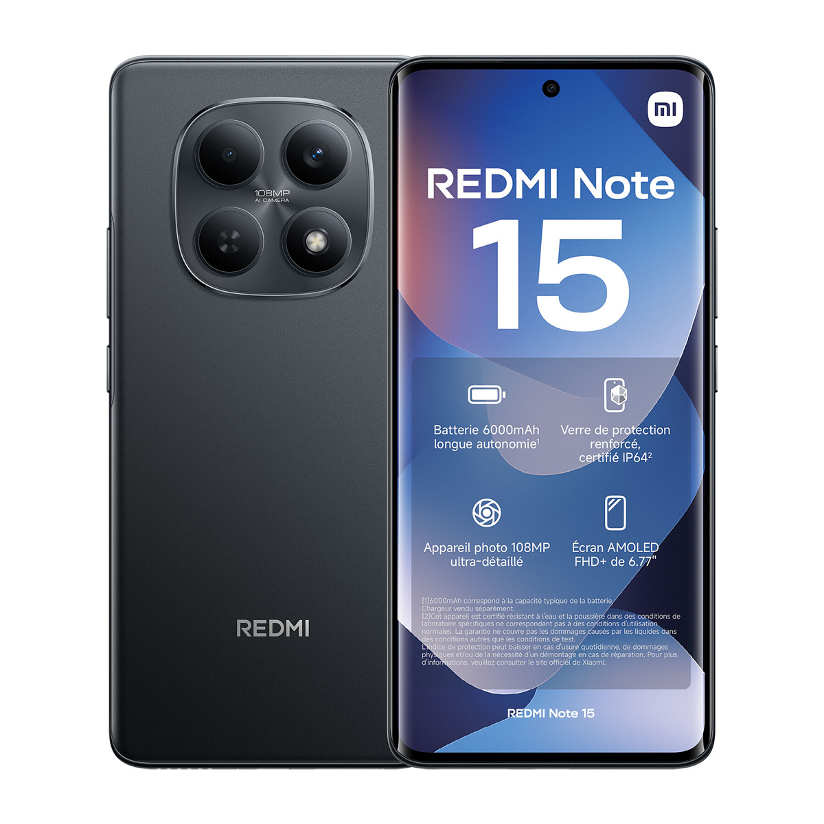 Xiaomi Redmi Note 15 LTE Dual-SIM 256GB 8GB RAM (Fekete)