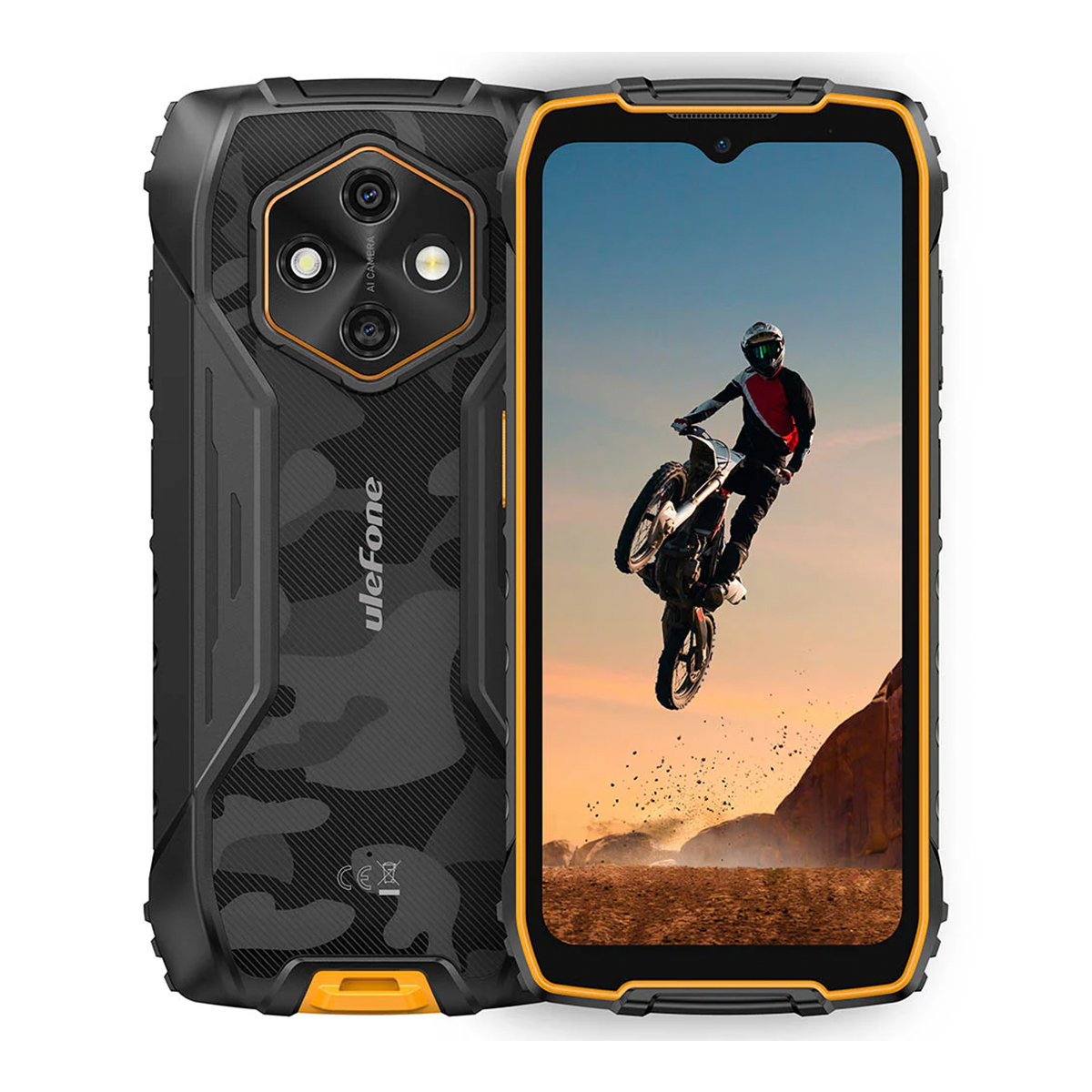 Ulefone RugKing 4 Pro LTE Dual-SIM 256GB 8GB RAM (Narancssárga)