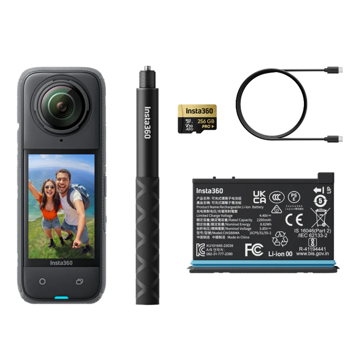 Insta360 X4 Adventure Bundle (Fekete)
