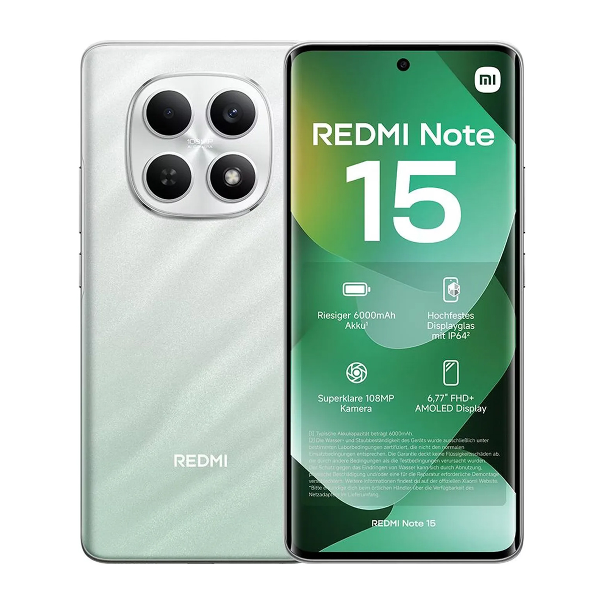 Xiaomi Redmi Note 15 5G Dual-SIM 128GB 6GB RAM (Zöld)