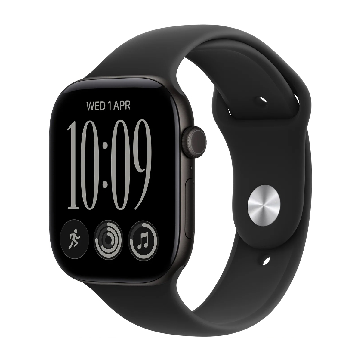 Apple Watch S12 42mm  Sport (Fekete-Fekete) (S/M) Apple Garancia