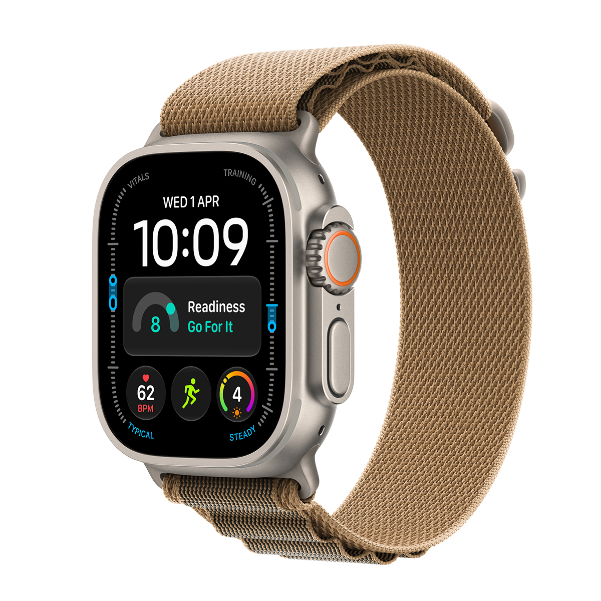 Apple Watch Ultra 4 49mm 5G (Titánium-Alpesi Szíj-Bézs) (M) Apple Garancia