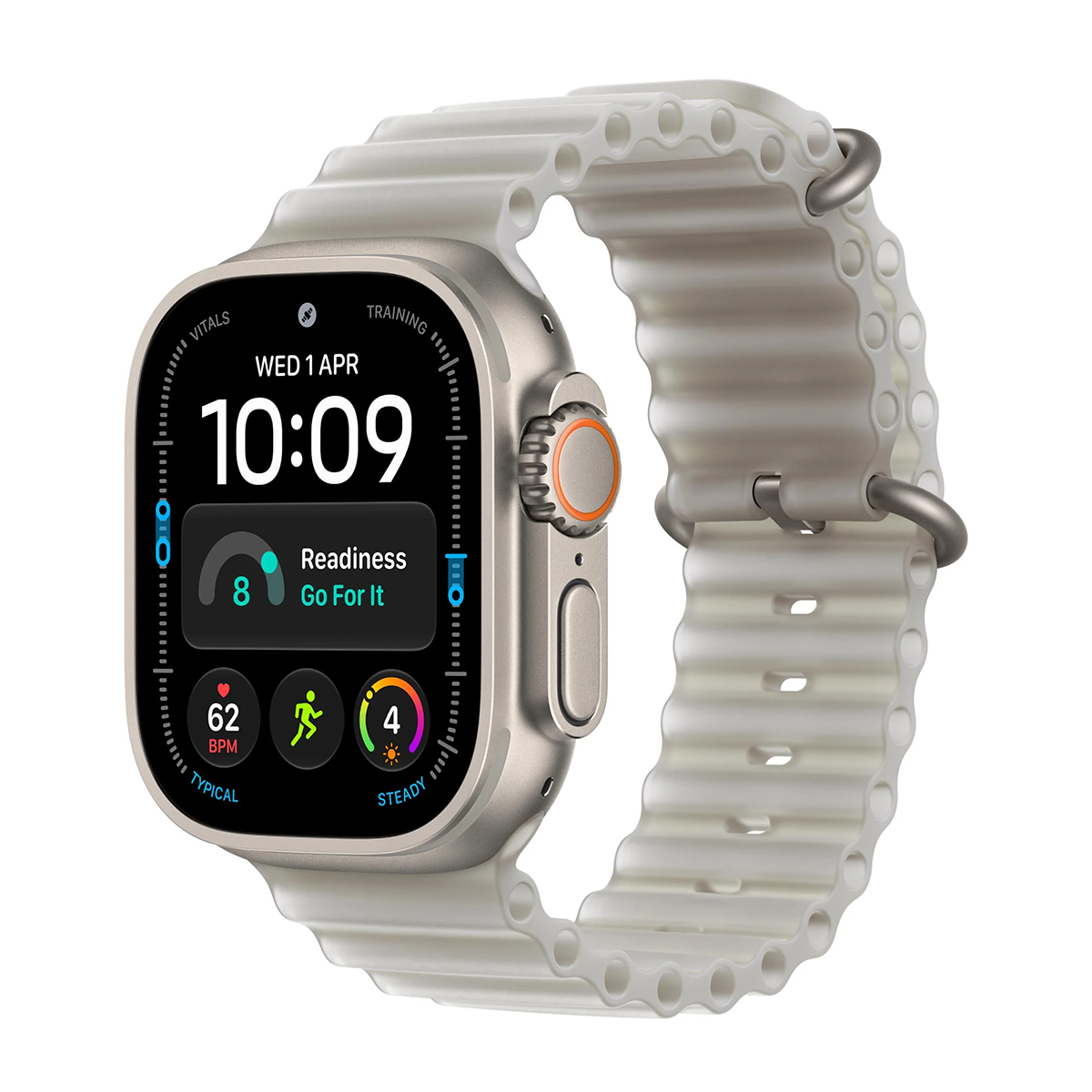 Apple Watch Ultra 4 49mm 5G (Titánium-Ócean Szíj-Áttetsző) Apple Garancia