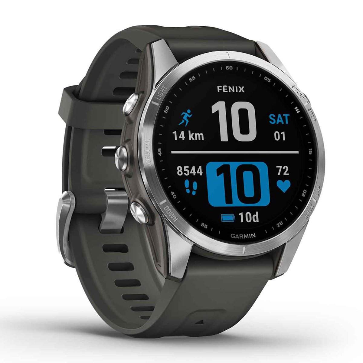 Garmin Fenix 7S (010-02539-01) (Ezüst-Grafitszürke)